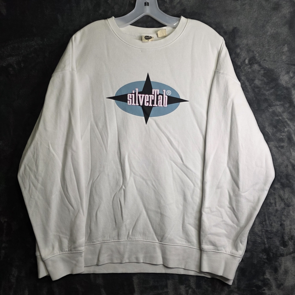Levi’s SilverTab White Crewneck Pullover Sweater Men’s XL